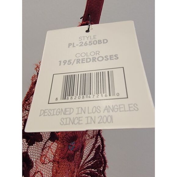 NWT Spree Whimsygoth Red & Black Rose Sequin Embroidered Babydoll, Size M - Picture 7 of 7